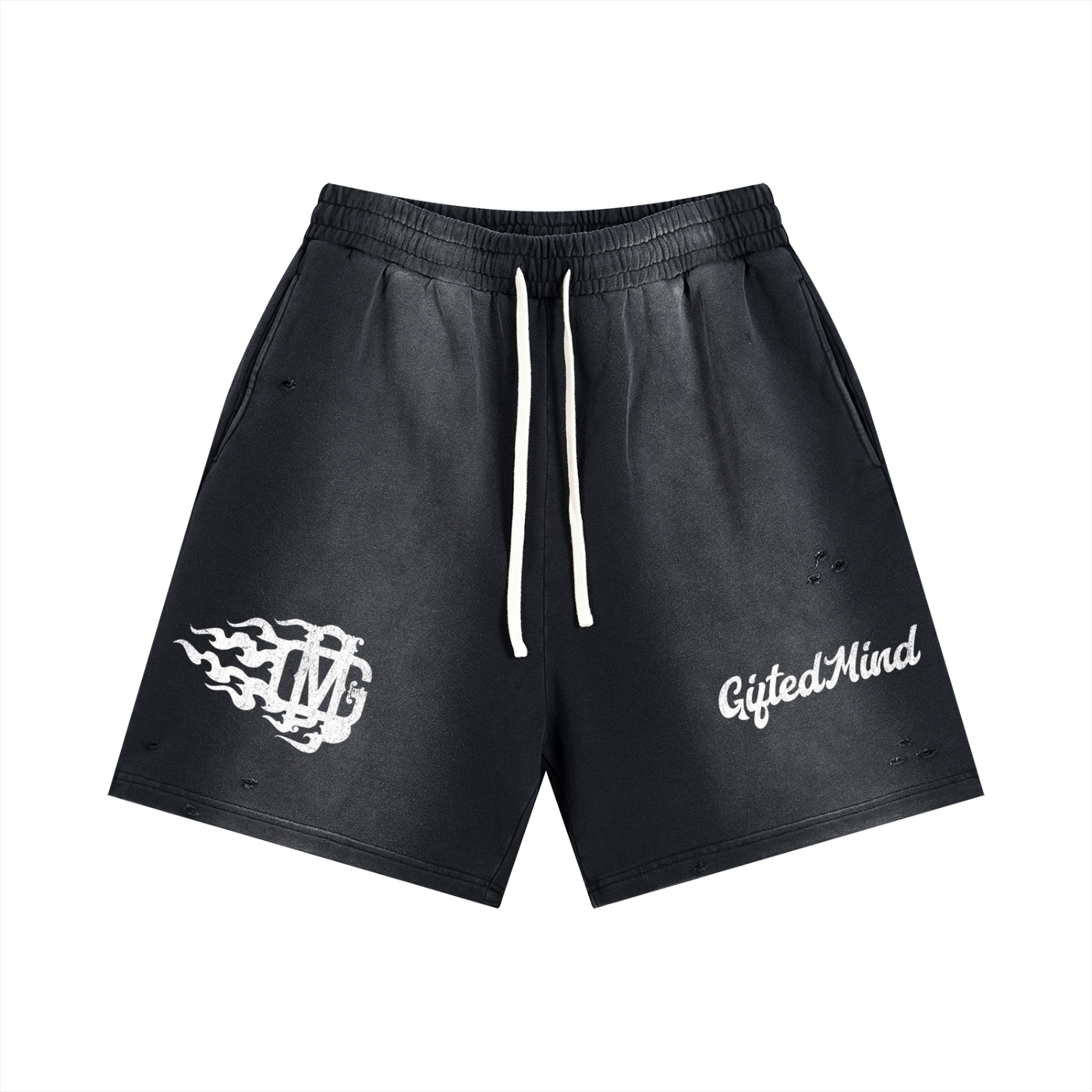 Sun Fade Distressed Shorts