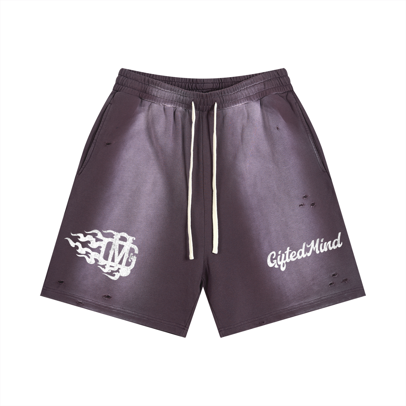 Sun Fade Distressed Shorts