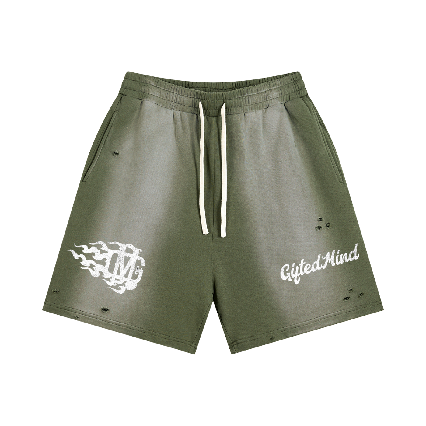 Sun Fade Distressed Shorts
